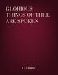 Glorious Things of Thee Are Spoken P.O.D. cover